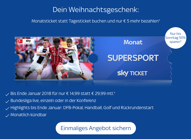 Das aktuell günstigste Angebot von Sky Supersport Ticket